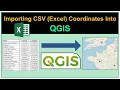 Importing CSV Excel Coordinates into QGIS