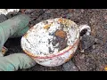 US WWII Medical Department Coffee Cup found at 49th Station Hospital Hrafnagil