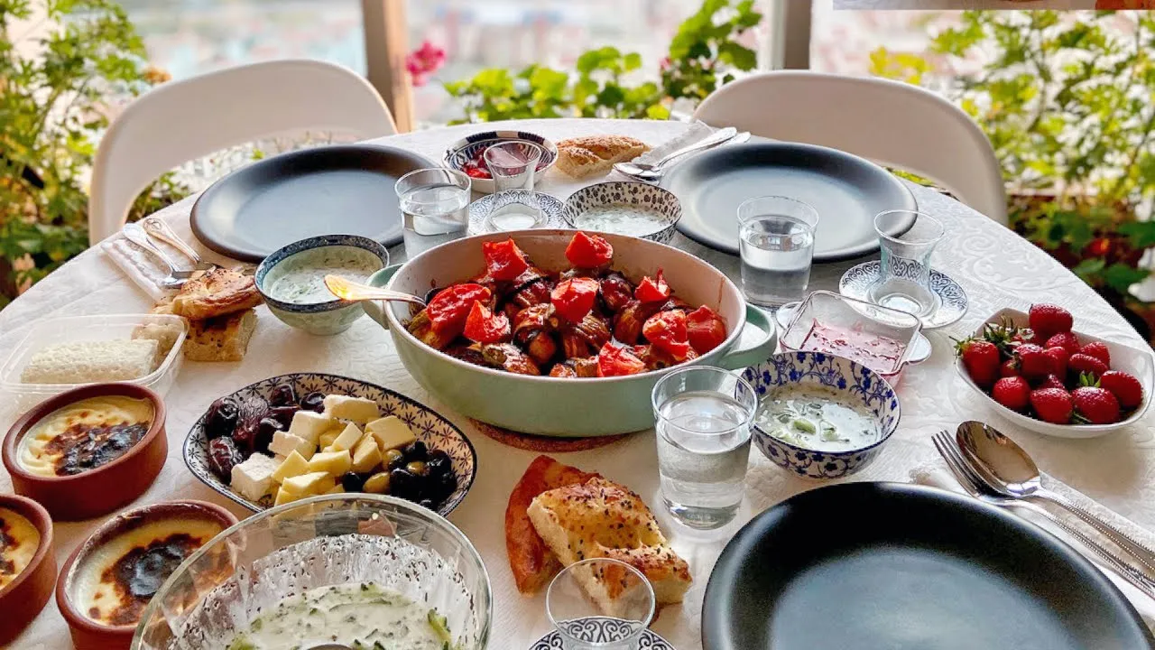 Ramadan Turkish Iftar 2: CHICKEN Islim Kebab / Rice Pudding / Cacik