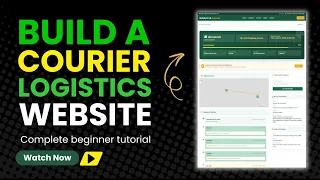 How to Create a Professional Courier Website with Tracking no coding experience