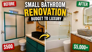 DIY Budget To Luxury Small Bathroom Renovation | Start To Finish