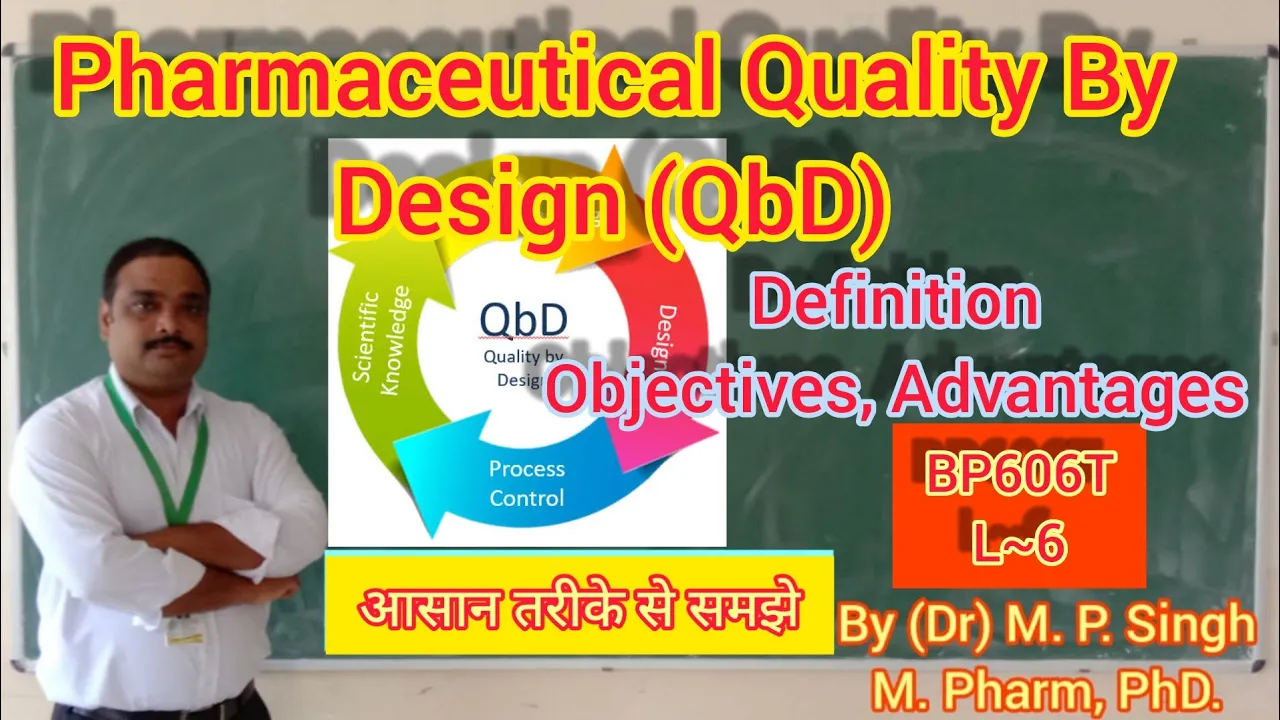 Quality By Design (QbD) | Definition | Objectives | Advantages | Quality Assurance | BP606T | L~6