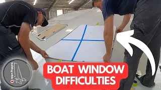 Boat Windows Difficulties – Salon Curved Windows – S03E26 | Building Wilda