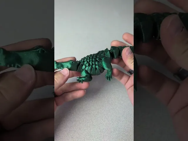Floppy Alligator - Articulating flexi alligator video thumbnail