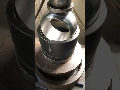 METAL RING bends under insane pressure 😳⚙️🔥 #shorts #tech #engineering #industrial #manufacturing