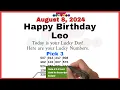 Leo Birt ay Wishes - High