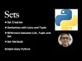 Python Sets and Methods