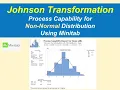 How to Perform Ppk for Non-Normal Distribution Negative value Johnson Transformation--Minitab