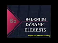 Selenium Dynamic Elements Dynamic Elements in selenium Latest Selenium Tutorial For Beginner