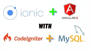 Ionic Angular Crud Front End with Code Igniter Back End use database is MySQL