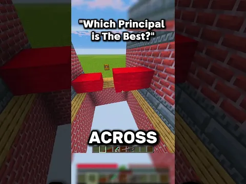 Types of Principals in Minecraft! 🧑🏫 #minecraft #gaming