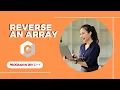 C Program to Print Array in Reverse Order Tutorial Programming Terms
