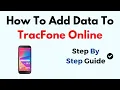 How To Add Data To TracFone Online