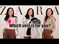 I BOUGHT 30 ZARA SWEATER VESTS SO YOU DON T HAVE TO Zara new in try on haul 30 trendy vests