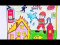 Safety poster drawing competition Safety Drawing Safety poster Fire safety drawing Safety picture