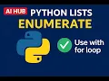 Python List 6 Enumerate function
