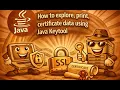 How to explore print certificate data using Java Keytool