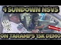 4 SUNDOWN NSV5 SUBWOOFERS ON TARAMPS BASS15K DEMO
