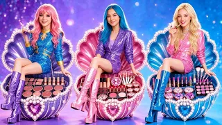 🩷 SIRENA ROSA vs 💜 SIRENA MORADA 🧜‍♀️⏰ ¡LA PRIMERA EN TERMINAR GANA! 😱