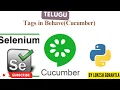 Part 7 Tags in Cucumber Python Selenium Behave BDD Telugu