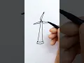 Download Lagu How to draw Wind Turbine #shorts #galaxyartandcraft