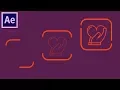 After Effects Rectangle Animation - Simple Line Animation with Trim Paths