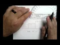 Using a Protractor to Scale a Simple Blue Print