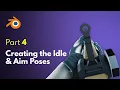Creating the Idle Aim Poses in Blender Unreal Engine 5 FPS Game Tutorial