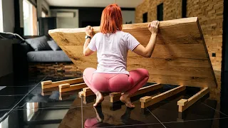 She tested my PERFECT hack for building a Ultimate Oak Desk!