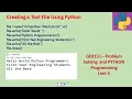 Python Files methods readline and readlines Programs GE8151-PSPP Tamil 54