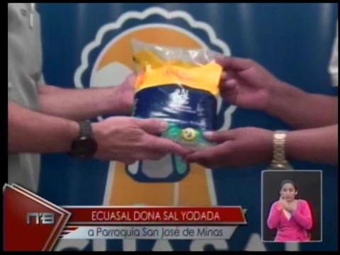 Ecuasal dona sal yodada a parroquia San José de Minas