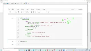 try raise except finally break continue while True if exceptions in Python Part 14