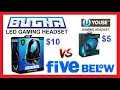 BUGHA 10 LED Gaming Headset Review Five Below VS 5 U-YOUSE gaming headset Which is best