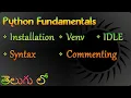 Python Fundamentals Installation Virtual Environment IDLE Syntax Comments and Basic Operations
