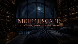 After Midnight Jazz π Rainy Luxury Bedroom Ambience for Deep Sleep, Relaxation & Dreams