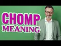 Chomp Definition of chomp