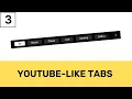 How To Design Scrollable Slider Tabs Like YouTube Using HTML CSS JS - Part 3