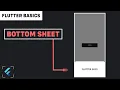 Flutter Tutorial - Bottom Sheet in Flutter