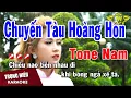 Karaoke Chuyến Tàu Hoàng Hôn Tone Nam Nhạc Sống | Trọng Hiếu