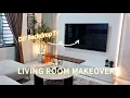 Makeover Living Room || DIY Backdrop TV, Beli Perabot dekat shopee je 🤣🤣