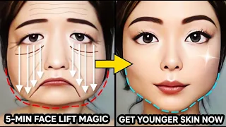anti aging face massage lift sagging jowls u0026 remove nasolabial folds face yoga routine 