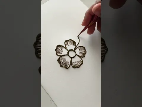 Easy Arabic mehendi design for hands ￼