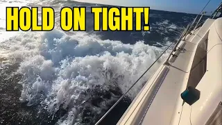 SURFING GIANT WAVES in Our Catamaran! (Sailing Australia to Indonesia Final)