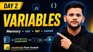 Day 2 Variables Explained for Beginners Memory var let const JavaScript Course 2026