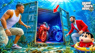 GTA 5: Rampage & Shinchan🤣 Found Containers Under Ocean 🌊 Full Fun #bommalu #rampageboy #gta5telugu