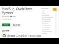 Qwik Start - Python GSP094 Google Cloud Skills Boost QUICK-GCP-LAB 2024