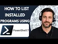 How to List Installed Programs Using PowerShell Full Guide 2026