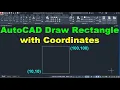AutoCAD Draw Rectangle with Coordinates
