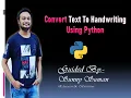 How To Convert Text To Handwritten Text Using Python IN HINDI
