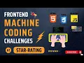 Frontend Machine Coding Challenge Star Rating using pure HTML CSS and JS